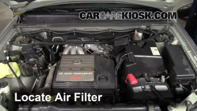 2001 Toyota Highlander 3.0L V6 Filtro de aire (motor) Cambio